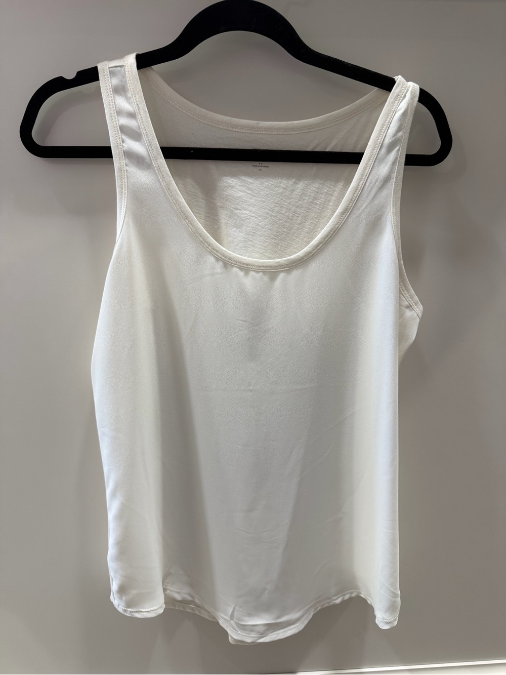 LOFT White Scoop Neck Tank Top